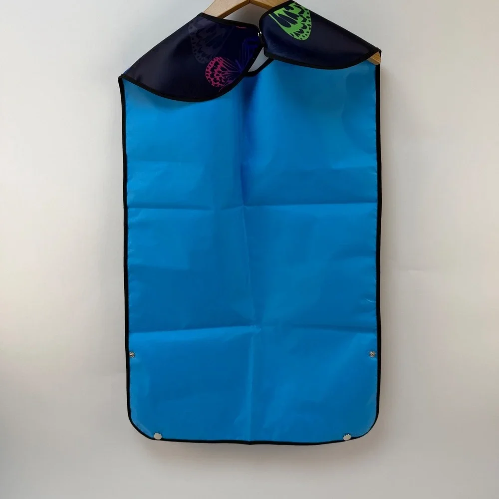 Beautiful Butterfly 3Pack Adult Bibs Waterproof & Easy-Clean Clothing Protectors